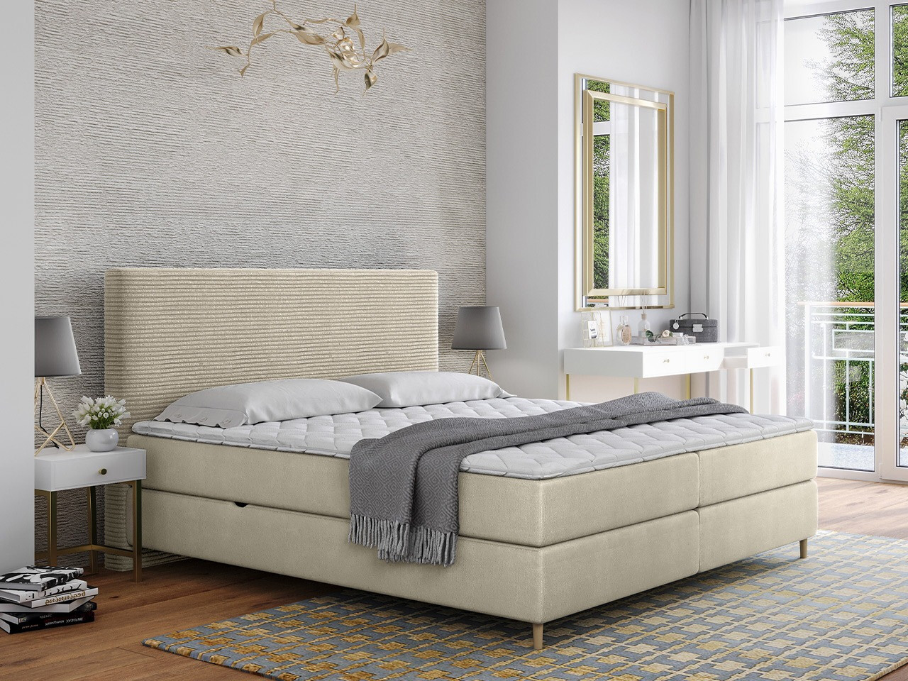Boxspring krevet ComfiDream Miraara (Poso 100 + Paros 01)