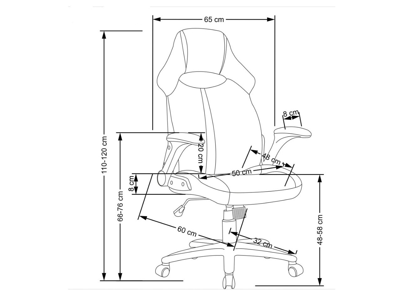 Uredska stolica Houston 1373 (Svijetlo ružičasta + Crna)
