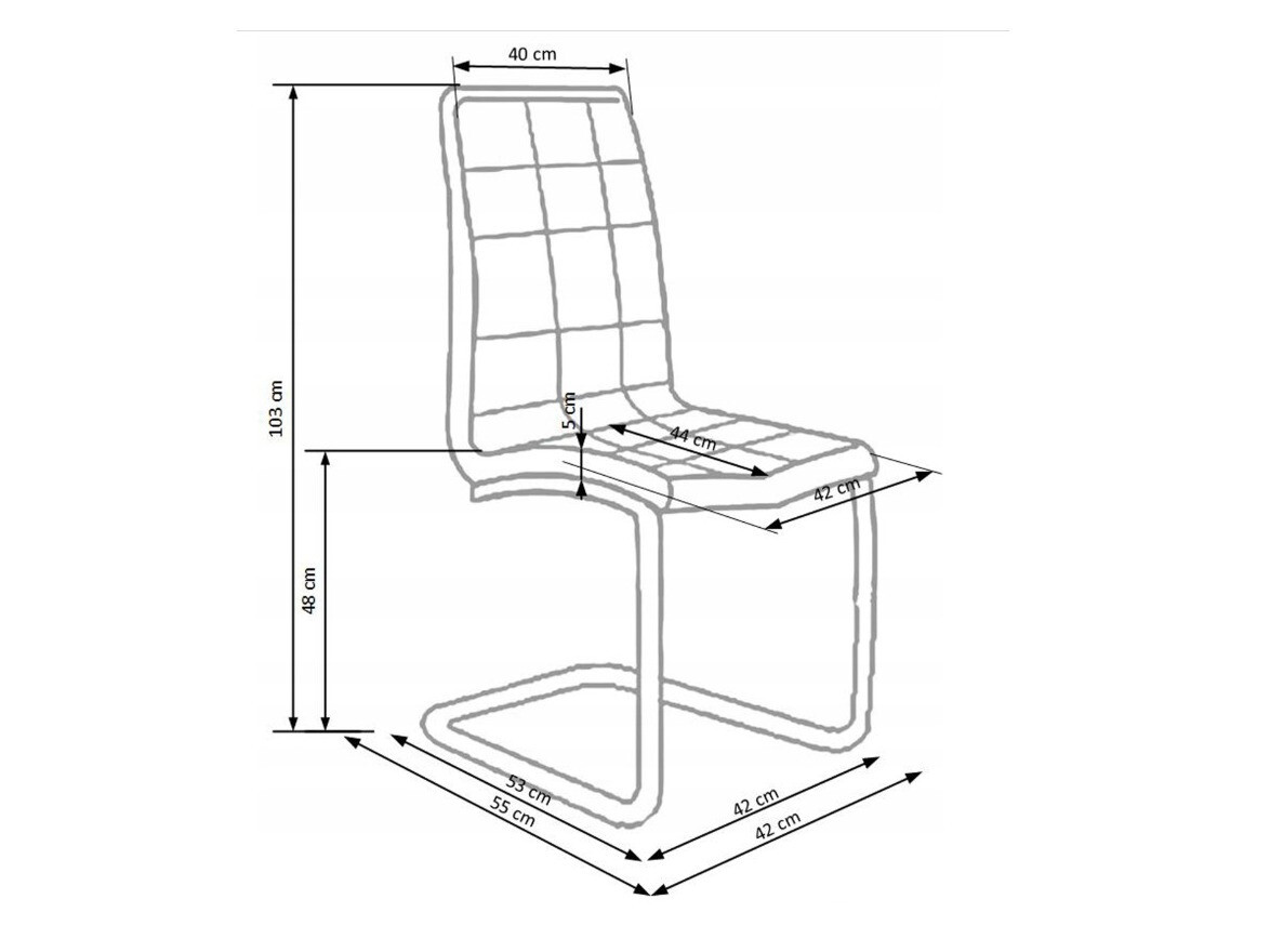 Stolica Houston 142 (Siva)