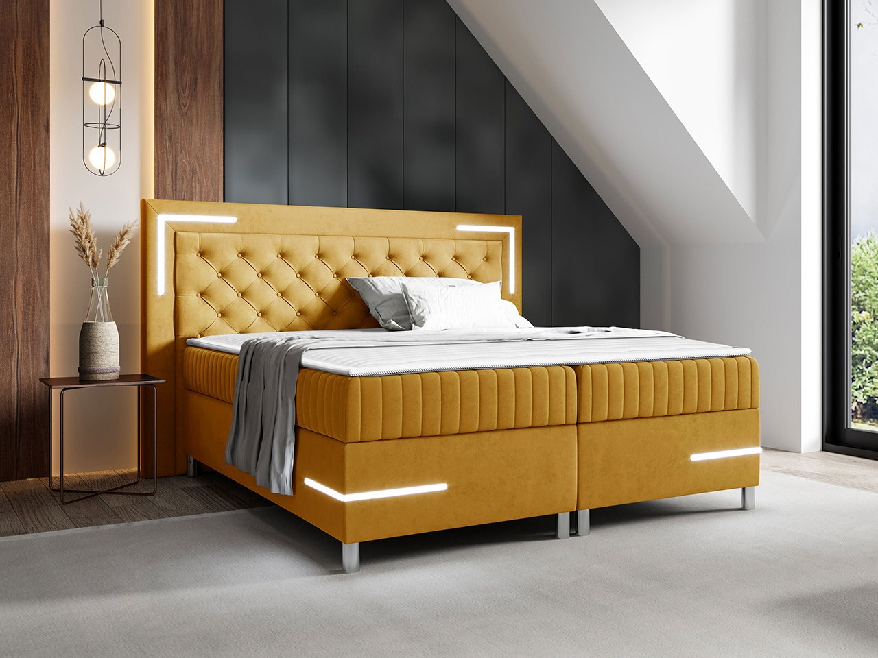 Boxspring krevet Baltimore 189 (Fresh 37)