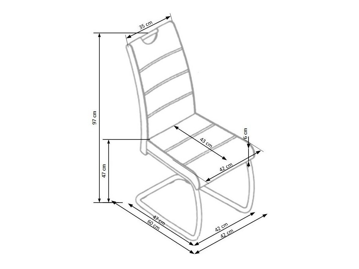Stolica Houston 255 (Siva)