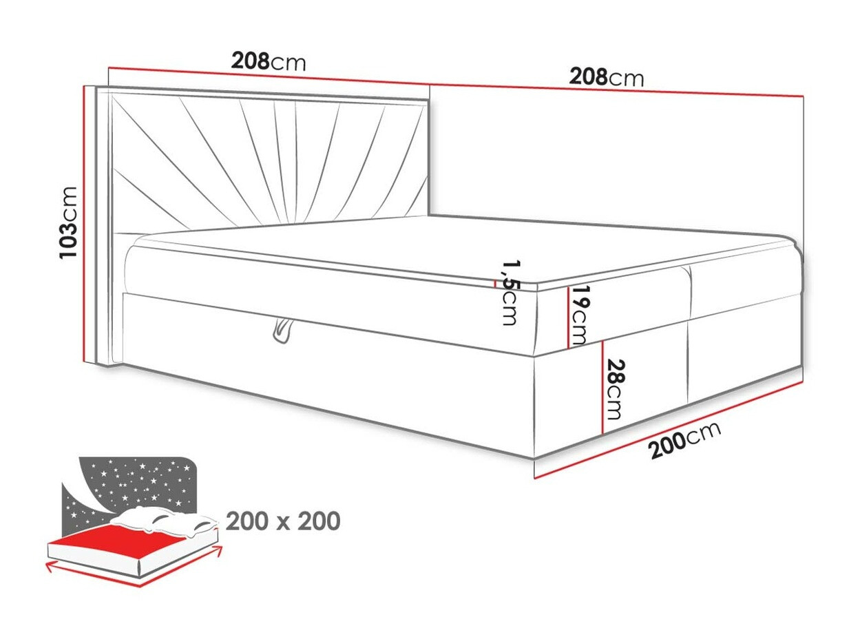 Boxspring krevet Navis (Faro 5)