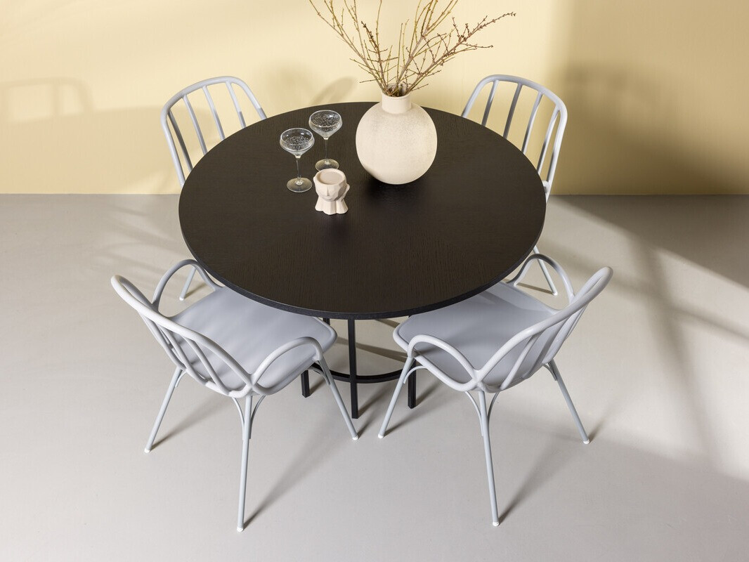 Blagovaonski set Dallas 3914 (Svijetlo siva)