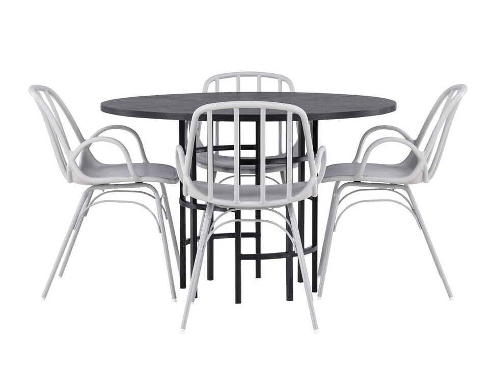 Blagovaonski set Dallas 3914 (Svijetlo siva)