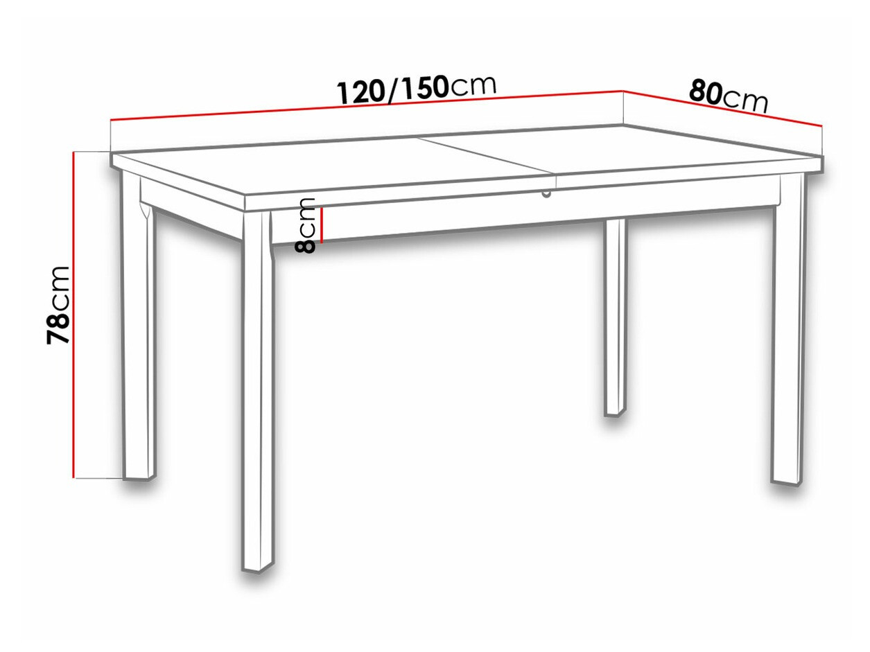 Stol Victorville 131 (Sonoma hrast)