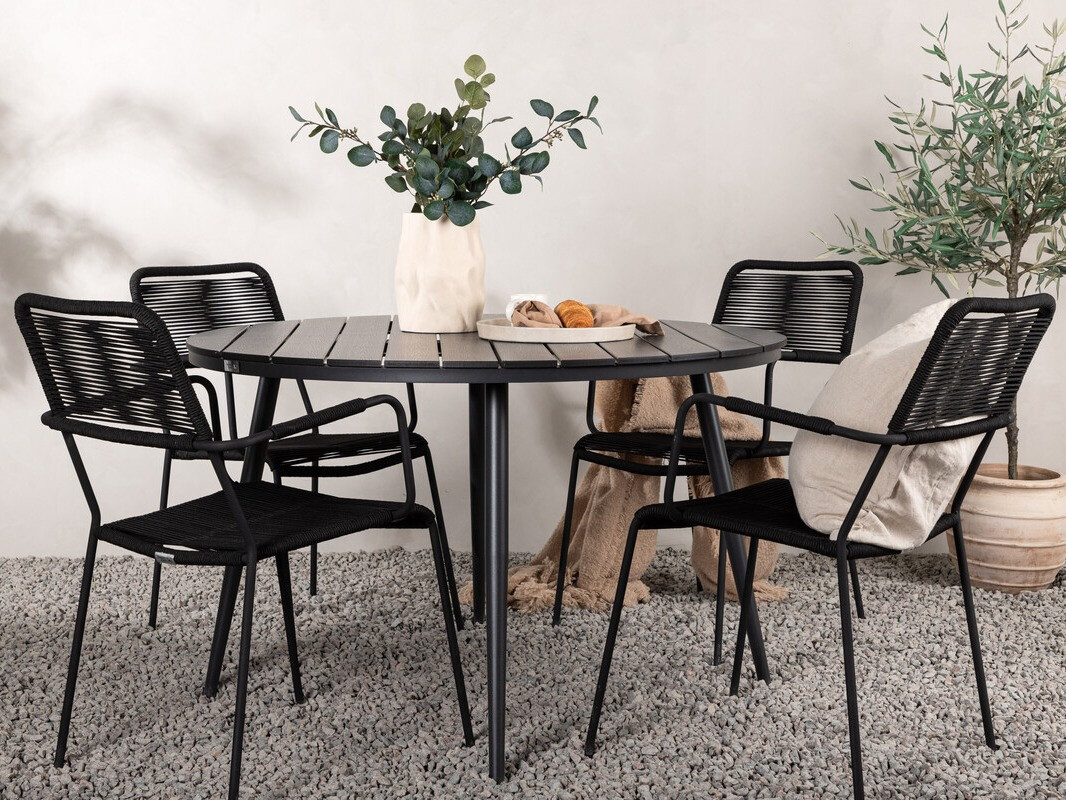 Set stola i stolica Dallas 3924 (Crna)