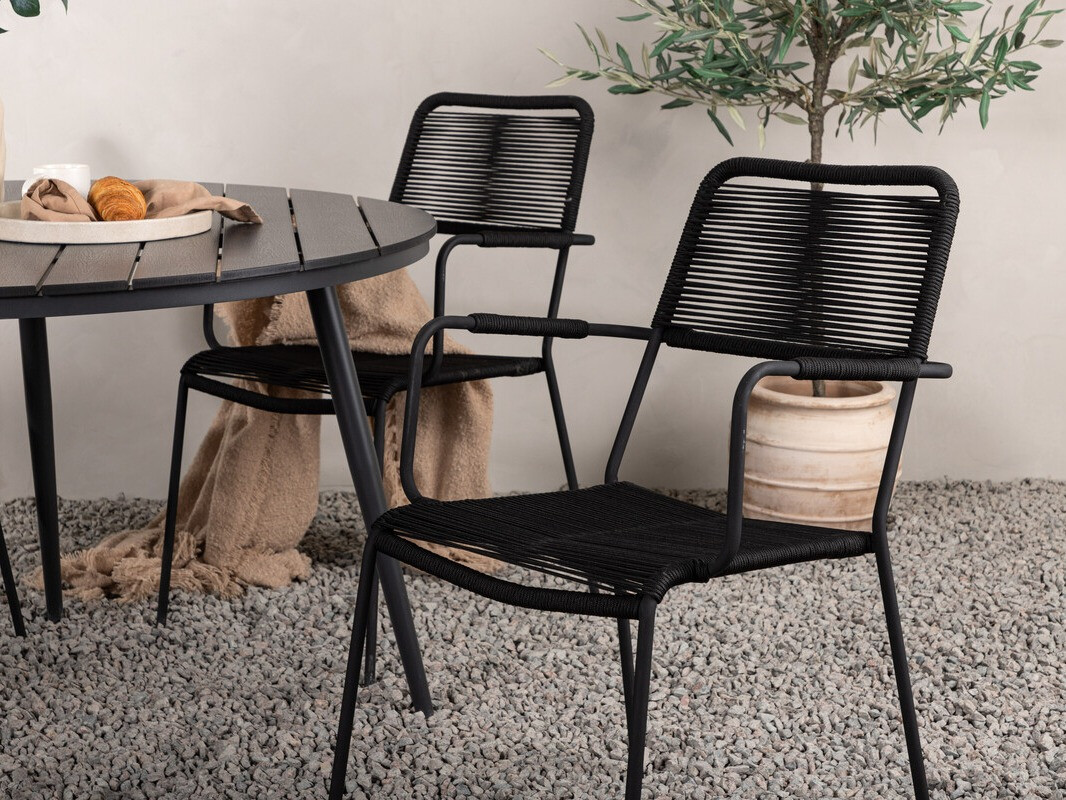 Set stola i stolica Dallas 3924 (Crna)