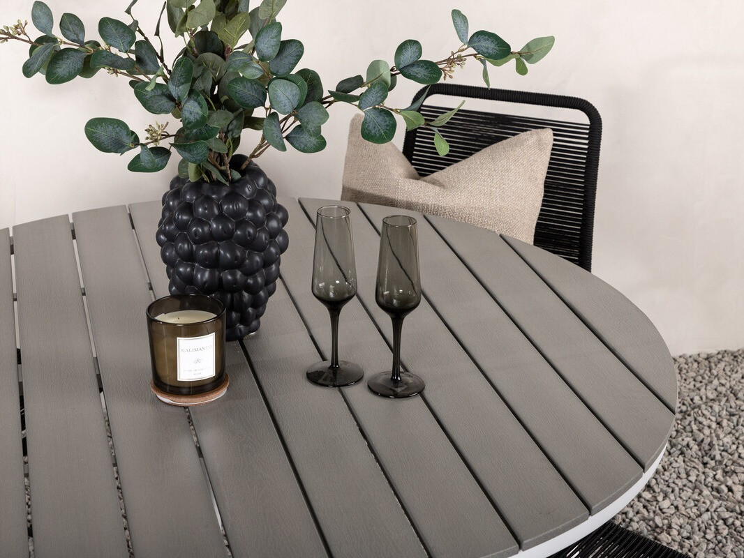 Set stola i stolica Dallas 3925 (Bijela + Siva)