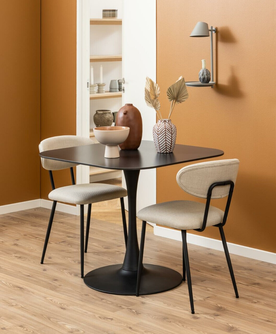 Stol Norsica 690 (Crna + Crni mramor)