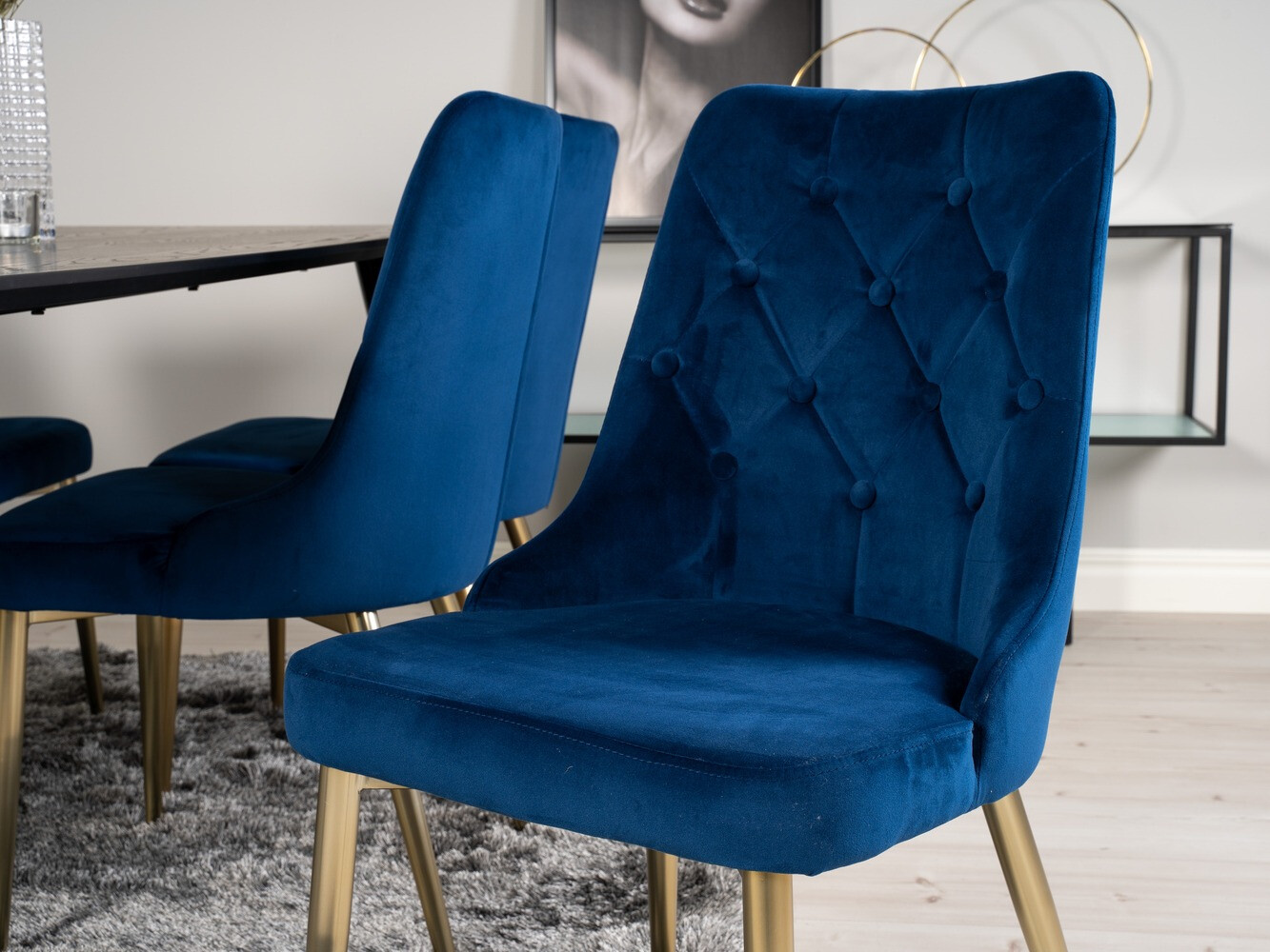 Blagovaonski set Dallas 1256 (Plava + Zlatna)