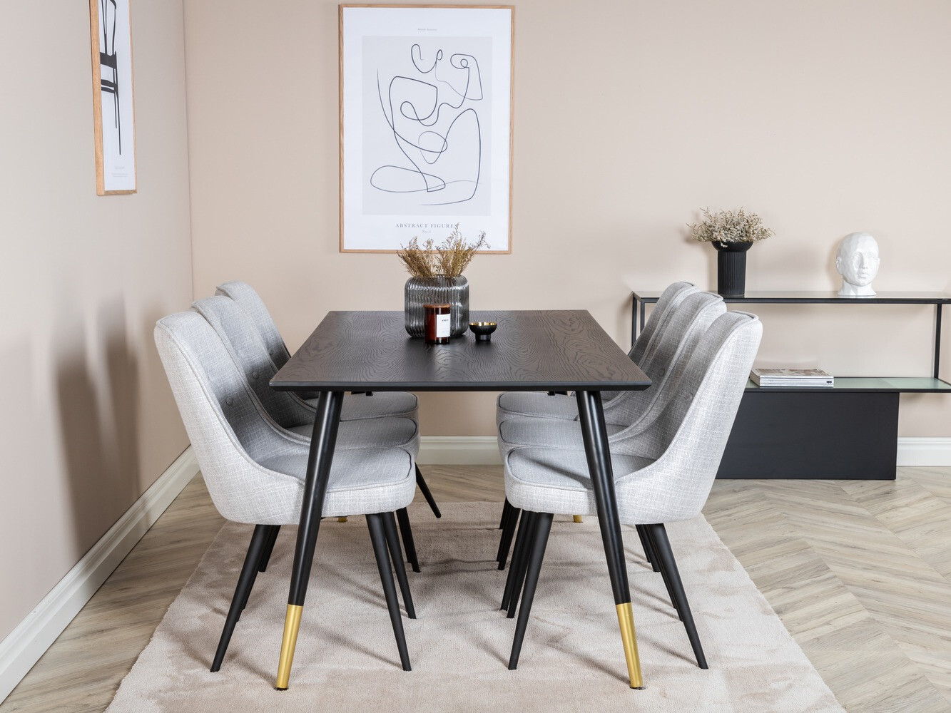 Blagovaonski set Dallas 1256 (Siva + Crna)