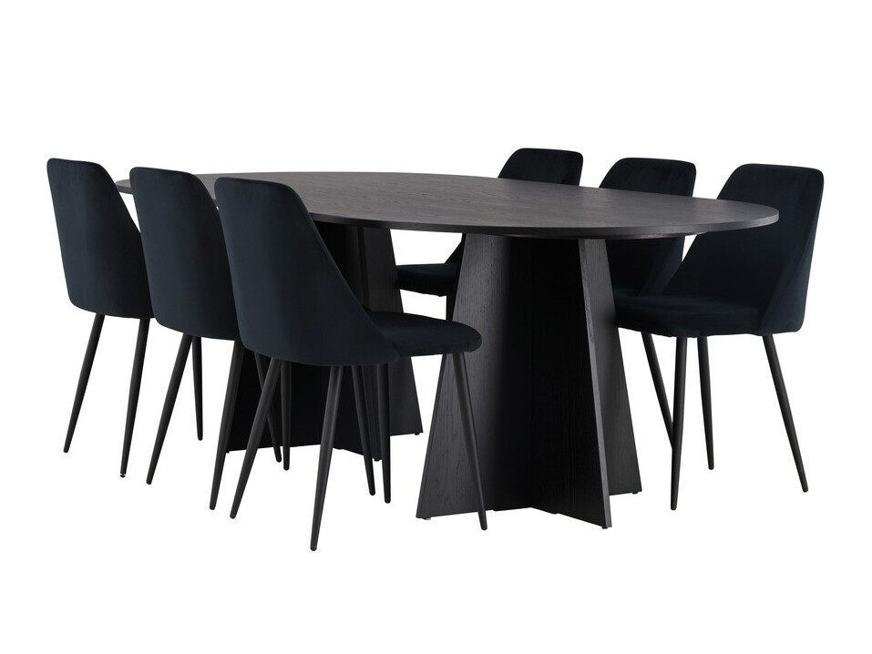 Blagovaonski set Dallas 4020 (Crna)