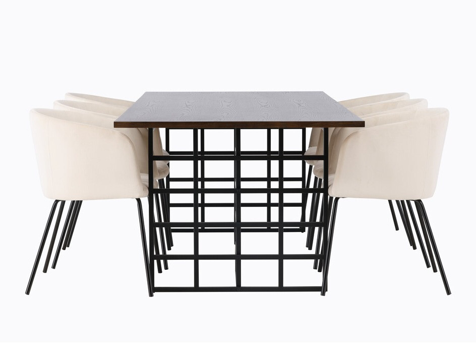 Blagovaonski set Dallas 4041 (Smeđa + Crna)