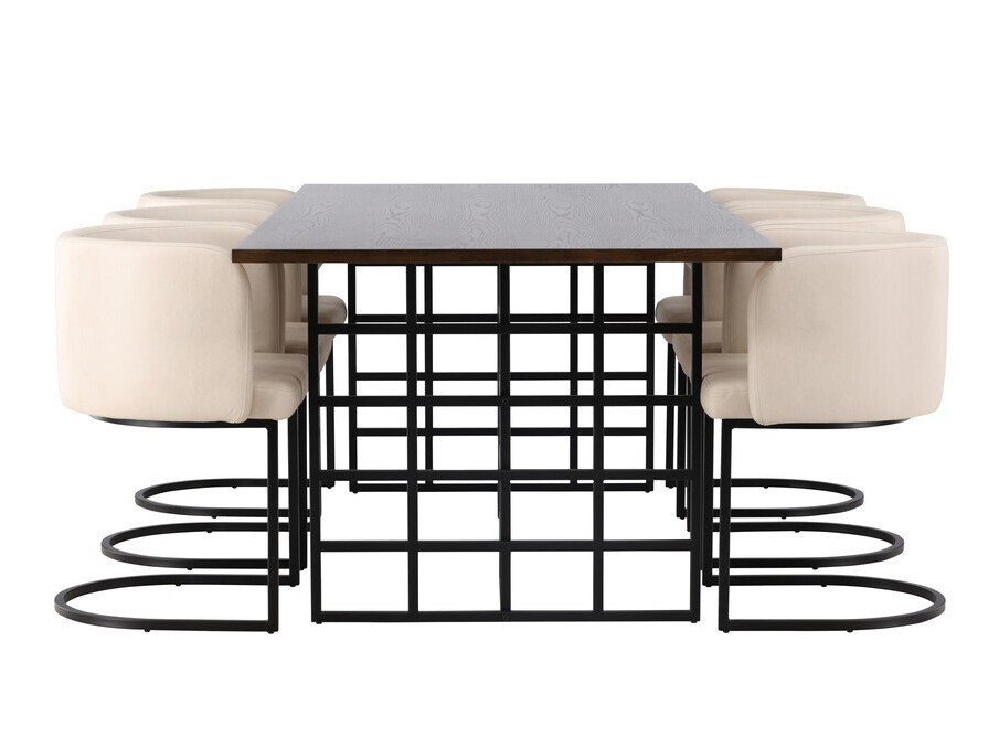 Blagovaonski set Dallas 4043 (Smeđa + Crna)