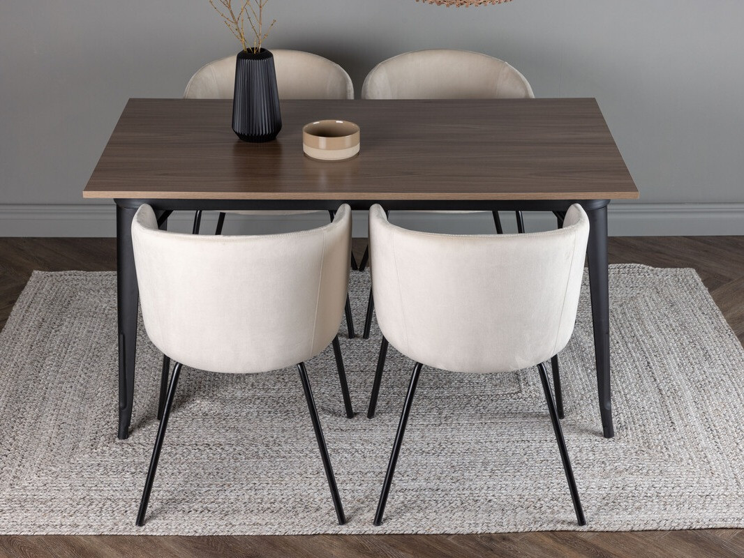 Blagovaonski set Dallas 4044 (Krem + Crna)