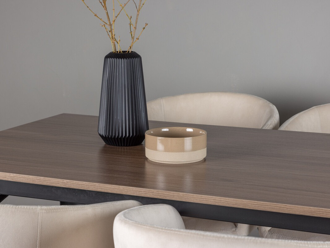 Blagovaonski set Dallas 4044 (Krem + Crna)