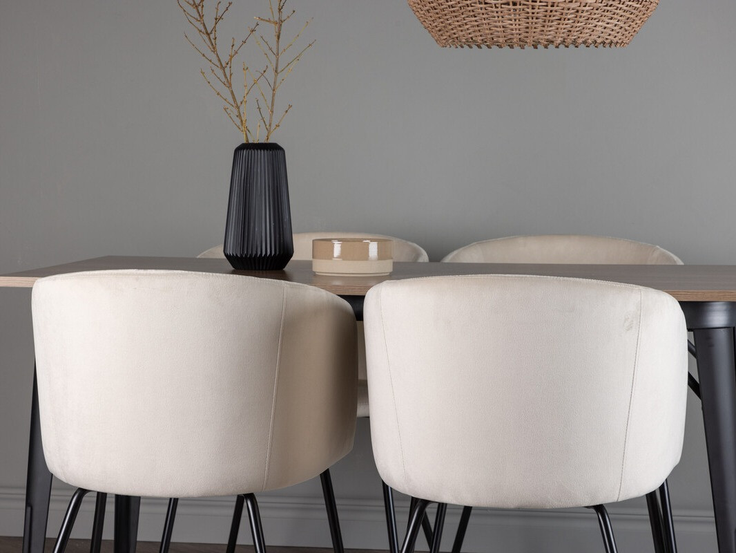 Blagovaonski set Dallas 4044 (Krem + Crna)