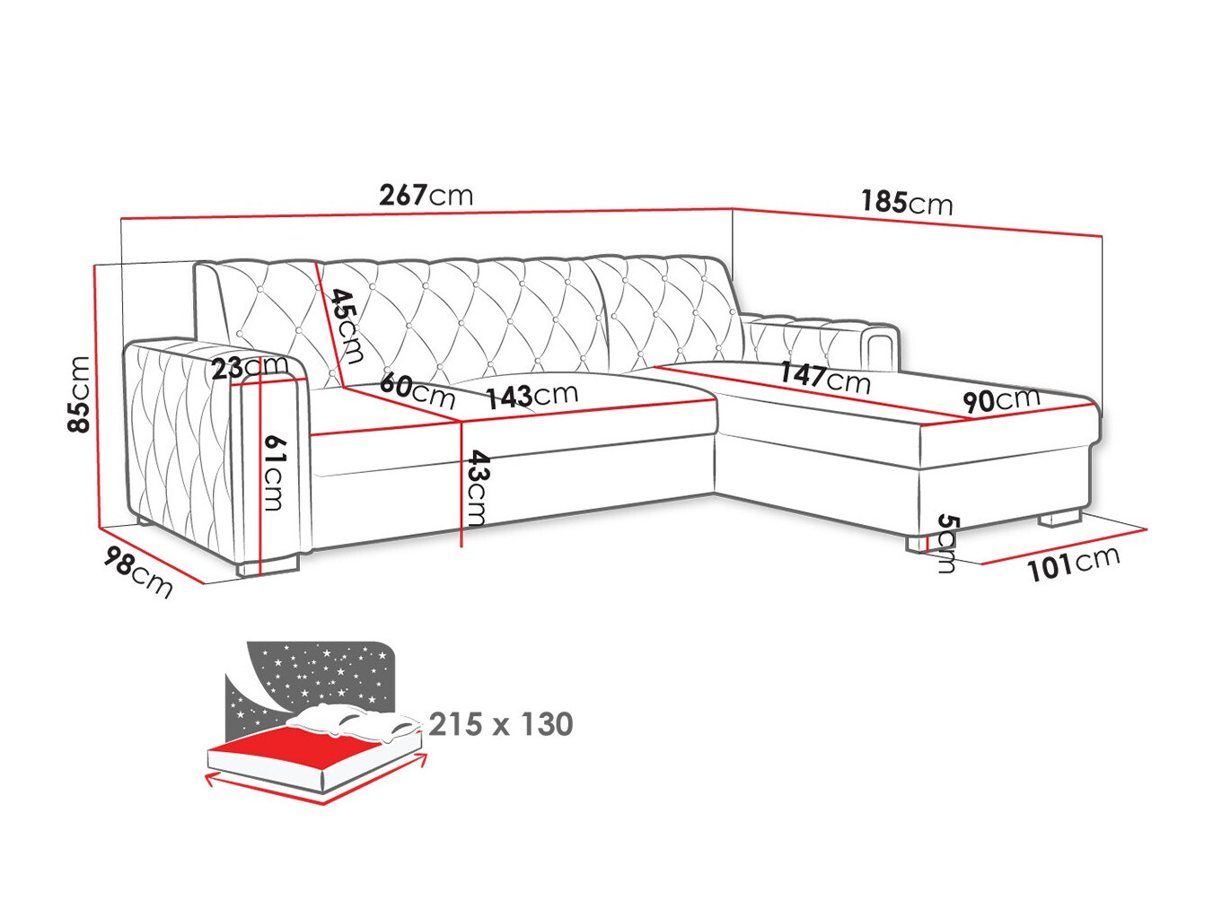 Kutna garnitura Columbus 203 (Kronos 09)