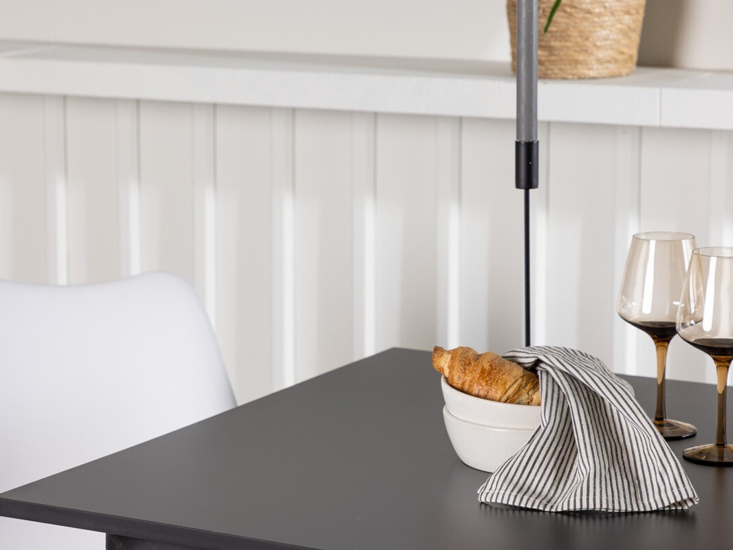 Blagovaonski set Dallas 4050 (Bijela + Svijetlo drvo)