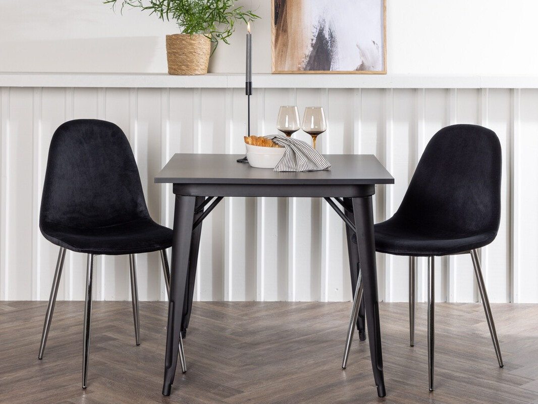 Blagovaonski set Dallas 4051 (Crna + Srebrna)