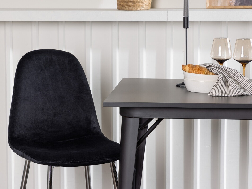 Blagovaonski set Dallas 4051 (Crna + Srebrna)