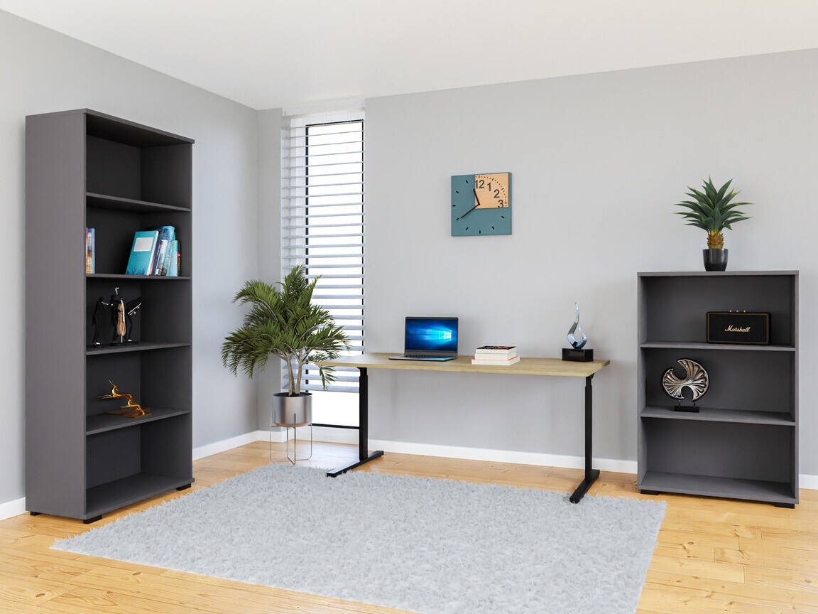 Set za kućni ured Lartesi 113 (Grafit + Hrast Grandson)