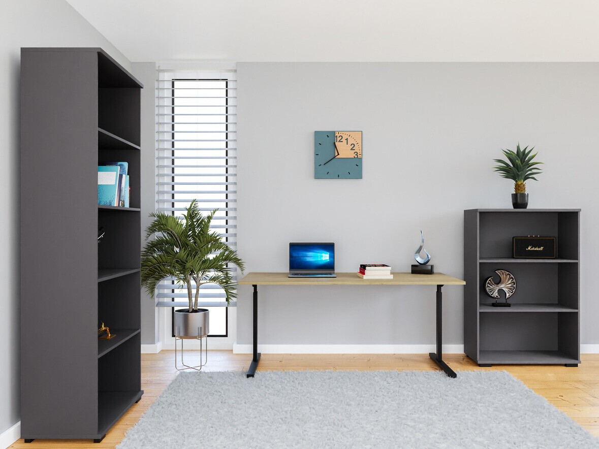 Set za kućni ured Lartesi 113 (Grafit + Hrast Grandson)