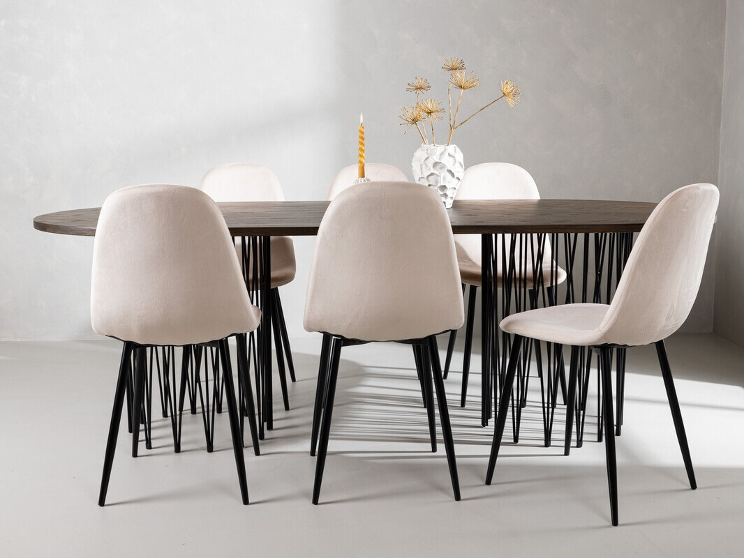 Blagovaonski set Dallas 4062 (Bež + Crna)