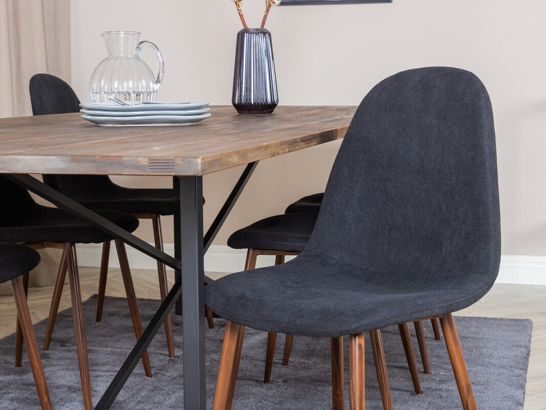 Blagovaonski set Dallas 4076 (Crna + Orah)