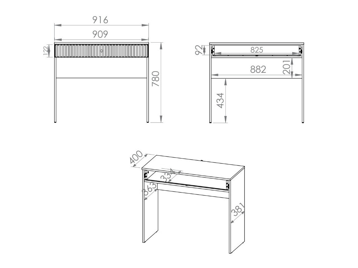 Toaletni stolić Marmeli 107