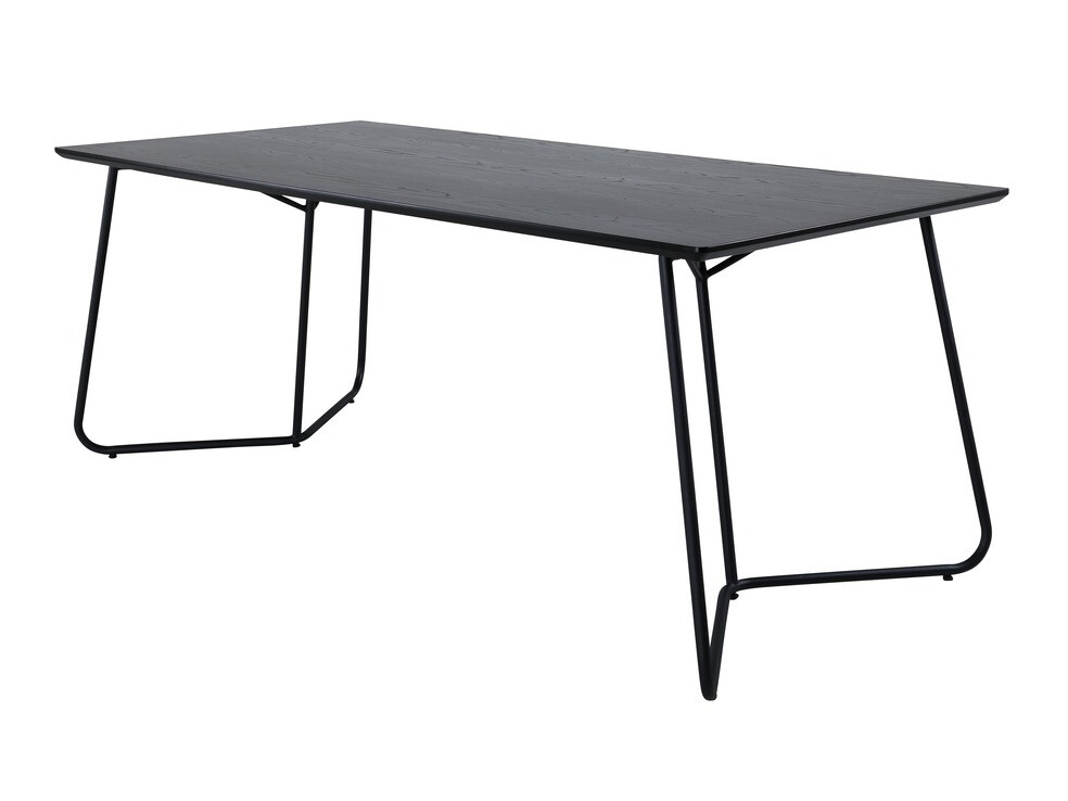 Blagovaonski set Dallas 2569 (Svijetlo siva + Crna)