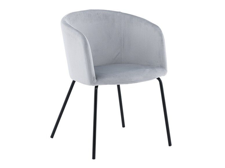 Blagovaonski set Dallas 2569 (Svijetlo siva + Crna)