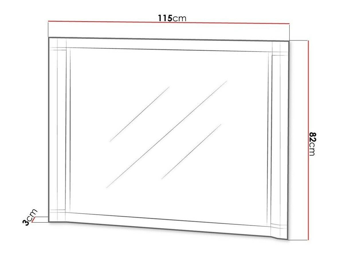 Ogledalo Lorelie 108 (Tartuf hrast)