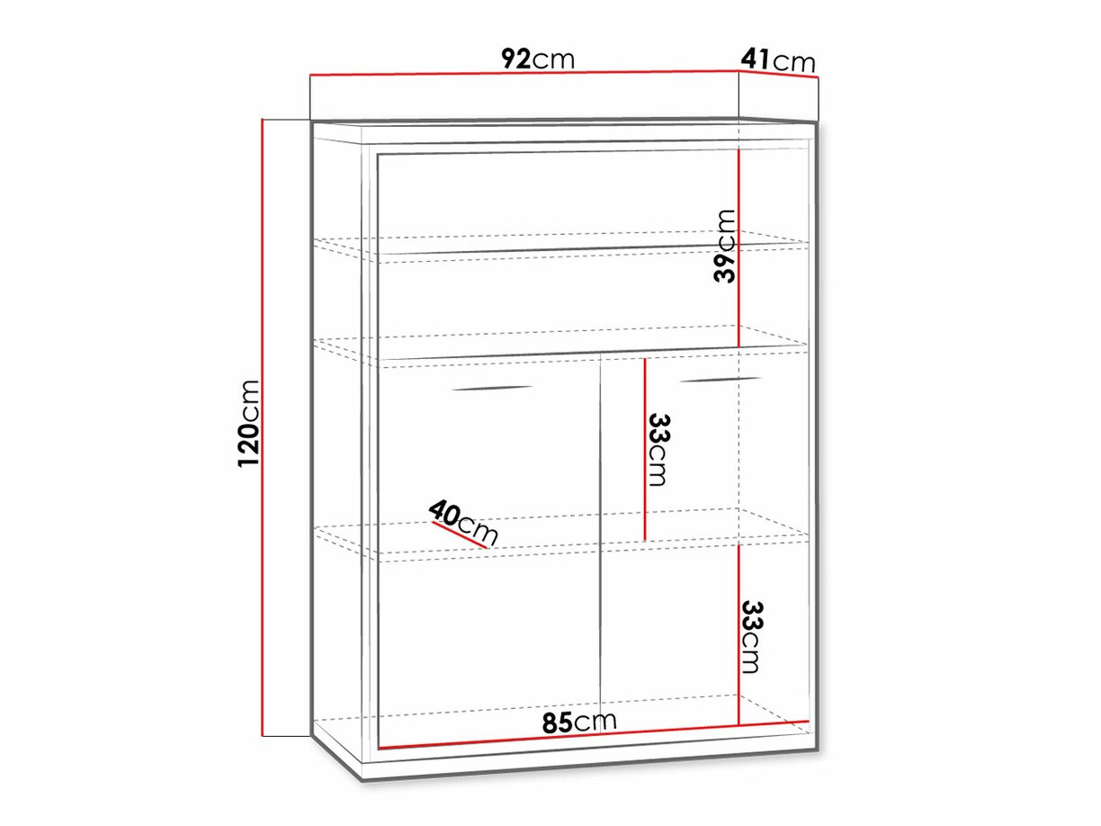 Komoda Etrmoni 103 (Svijetlo drvo + Hrast)
