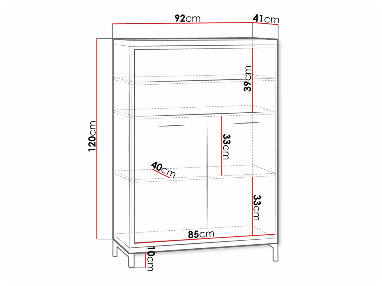 Komoda Etrmoni 103 (Svijetlo drvo + Hrast)