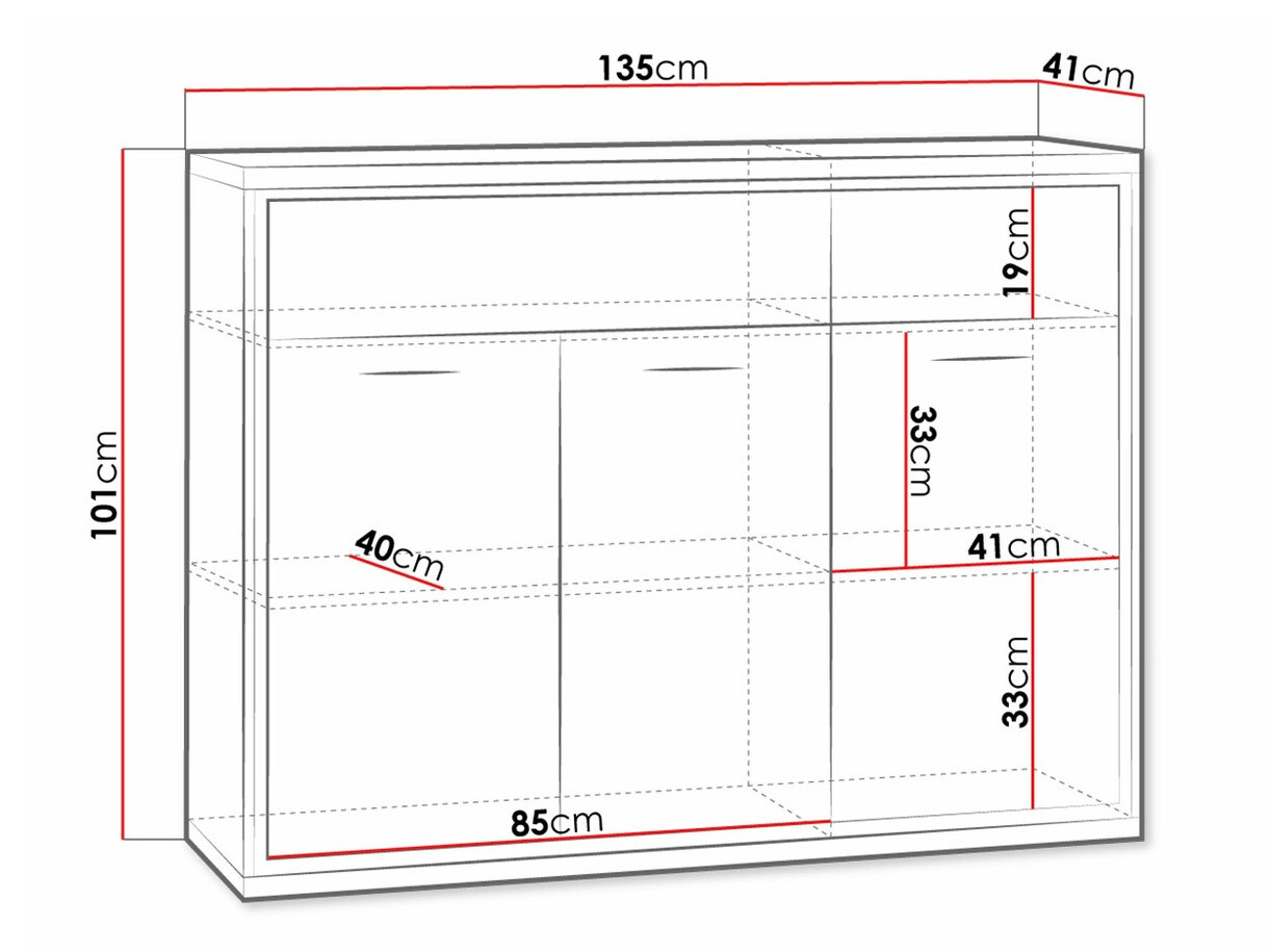 Komoda Etrmoni 104 (Svijetlo drvo)
