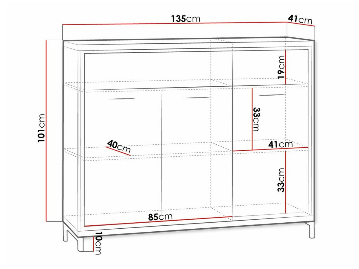 Komoda Etrmoni 104 (Svijetlo drvo)
