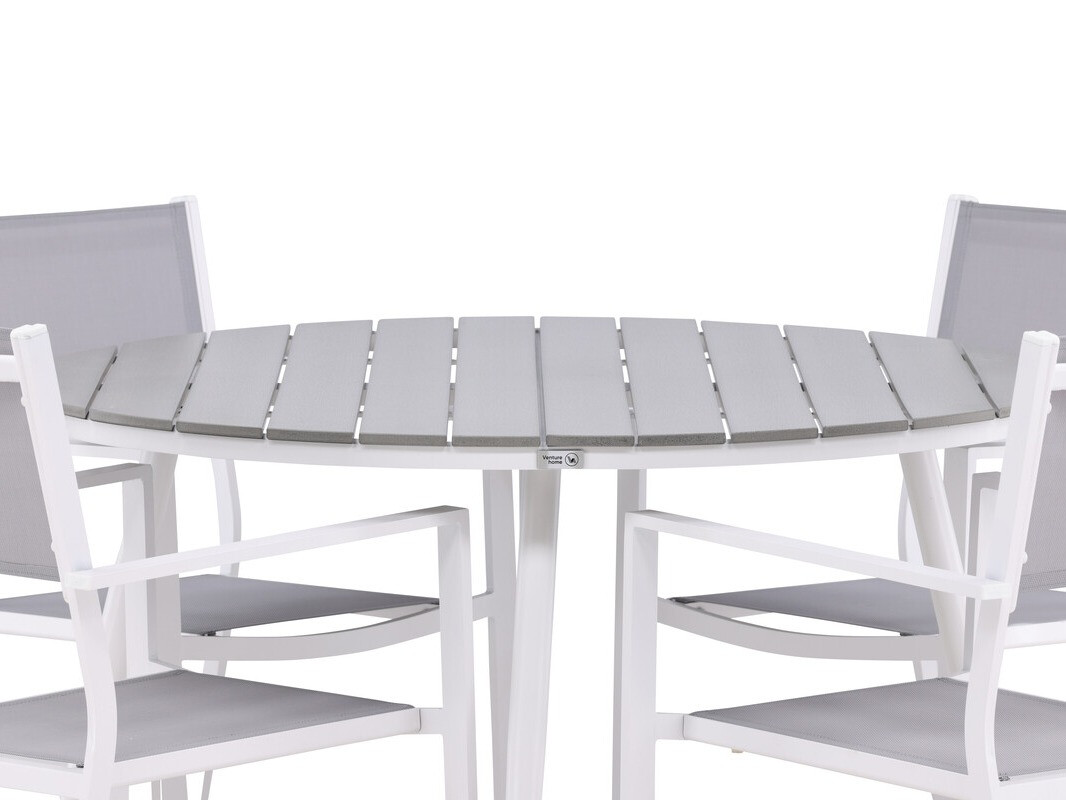 Set stola i stolica Dallas 4088 (Siva + Bijela)