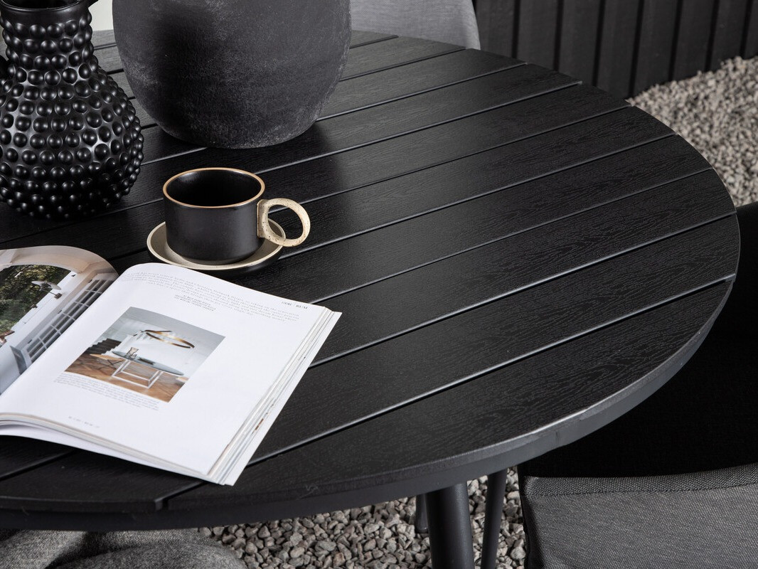 Set stola i stolica Dallas 4089 (Crna + Siva)