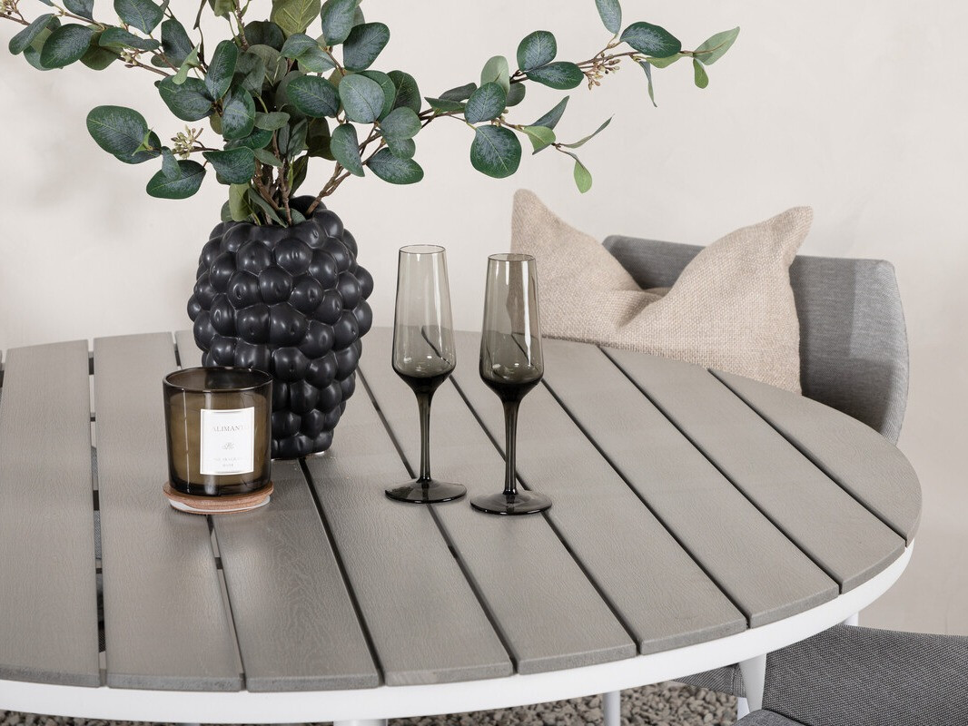 Set stola i stolica Dallas 4089 (Siva + Bijela)