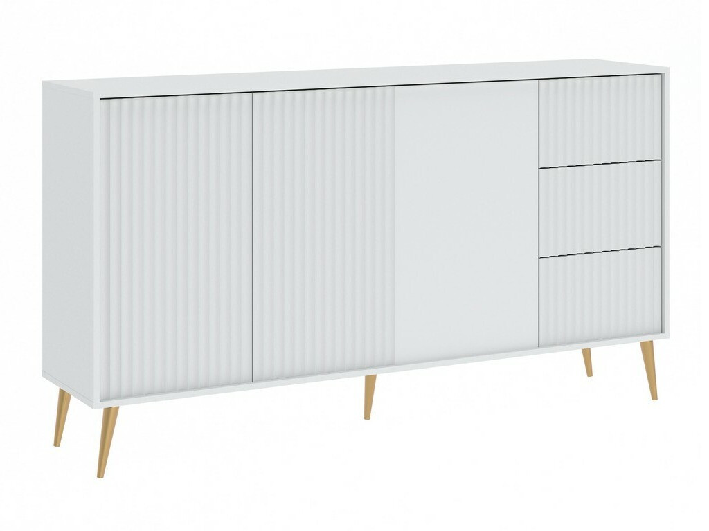 Komoda Cirferi 102 (Bijela + Zlatna)