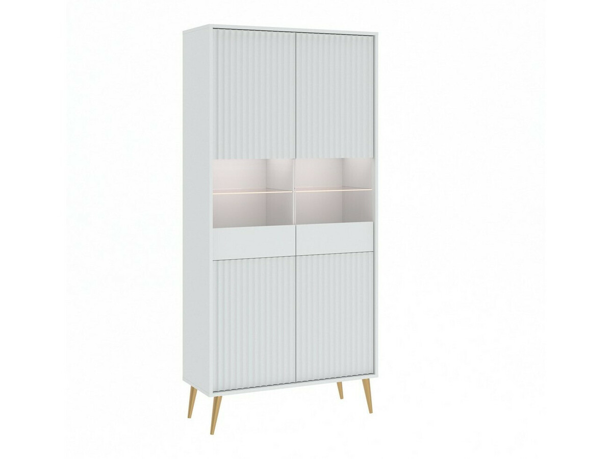 Polica Cirferi 108 (Bijela + Zlatna)