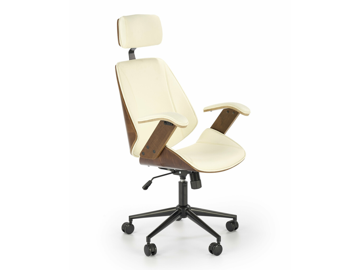 Uredska stolica Houston 1490 (Krem + Orah)