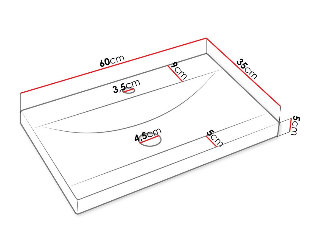Kupaonski namještaj Comfivo Delphinus IX (Bijela)