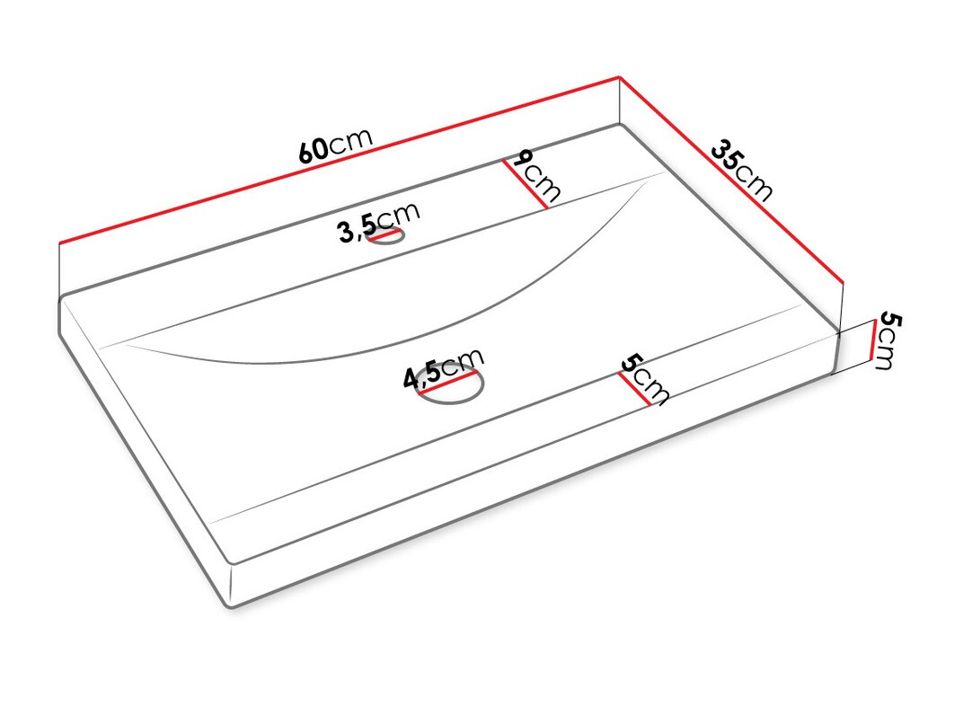 Kupaonski namještaj Comfivo Livciro 104 (Bijela)