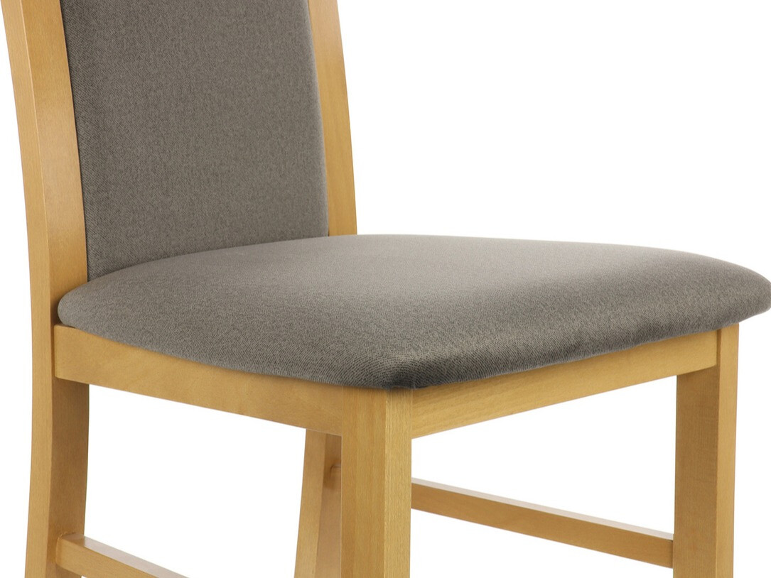 Stolica Boston 463 (Svijetlo drvo + Smeđa)