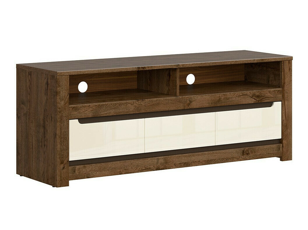 TV stol Ophevaru 108 (Sjajna krem + April hrast)