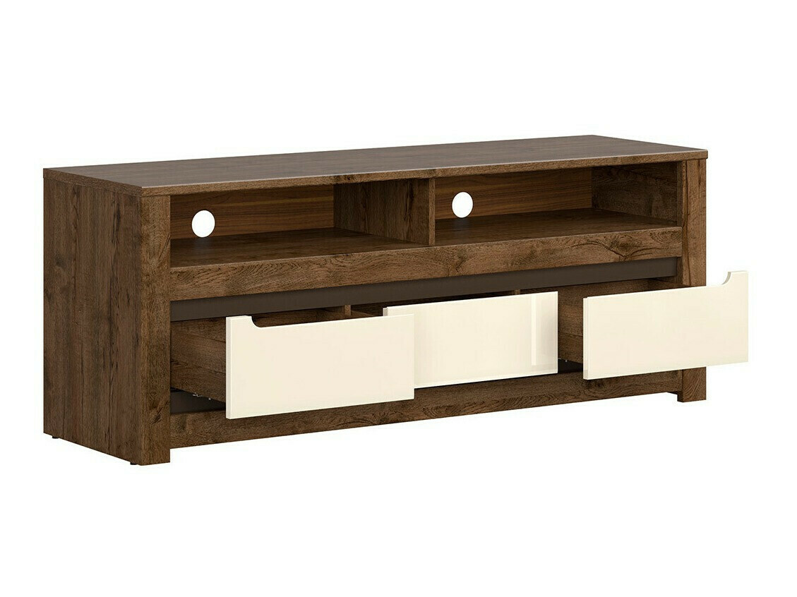 TV stol Ophevaru 108 (Sjajna krem + April hrast)