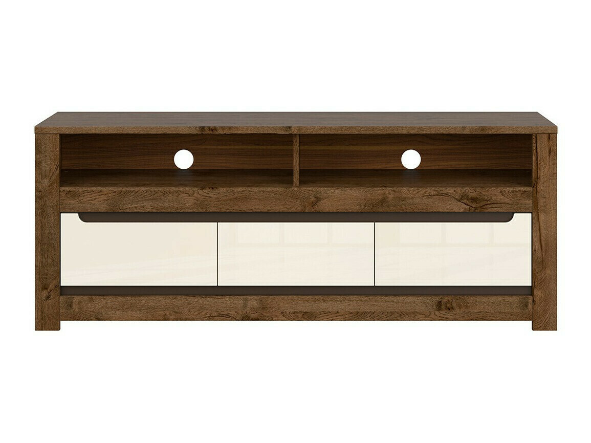 TV stol Ophevaru 108 (Sjajna krem + April hrast)