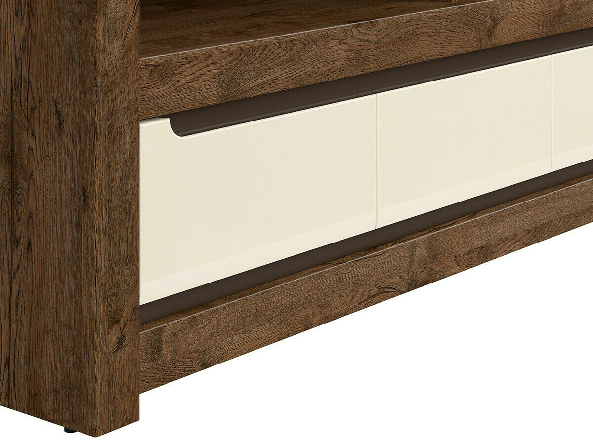 TV stol Ophevaru 108 (Sjajna krem + April hrast)